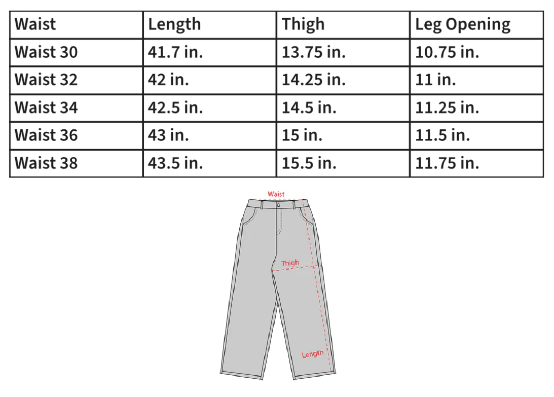 Baggy Jeans – Concrete Orchids - Main Image