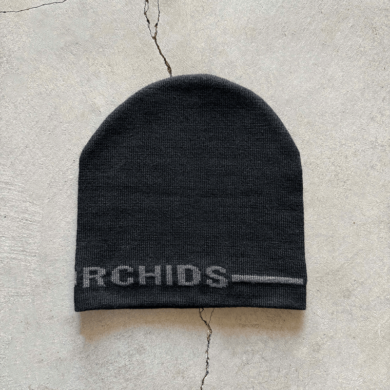 Brutalist Skull Cap Beanie - Concrete Orchids