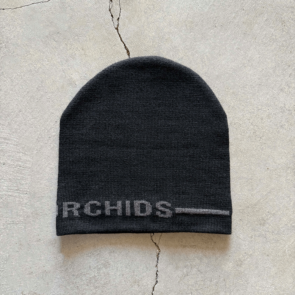 Brutalist Skull Cap Beanie - Concrete Orchids