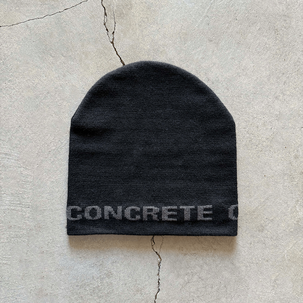 Brutalist Skull Cap Beanie - Concrete Orchids