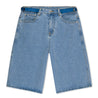 Core Adjustable Baggy Jean Shorts - Concrete Orchids