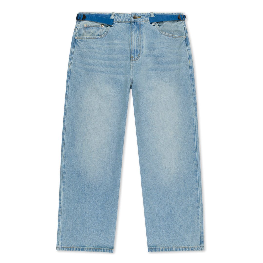 Core Adjustable Baggy Jeans - Concrete Orchids