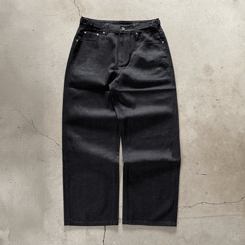 Core Adjustable Baggy Jeans - Concrete Orchids
