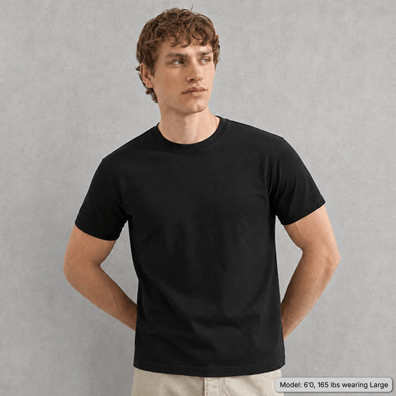 Core Fitted Boxy Tee - Concrete Orchids