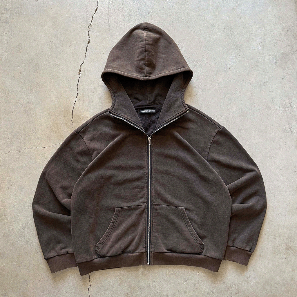 Core Hoodie in Burial Cotton - Concrete Orchids