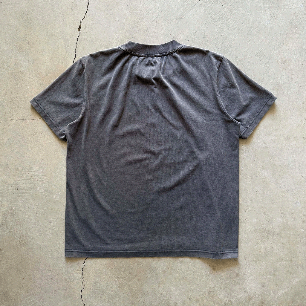 Core Tee in Stone - washed Cotton - Concrete Orchids