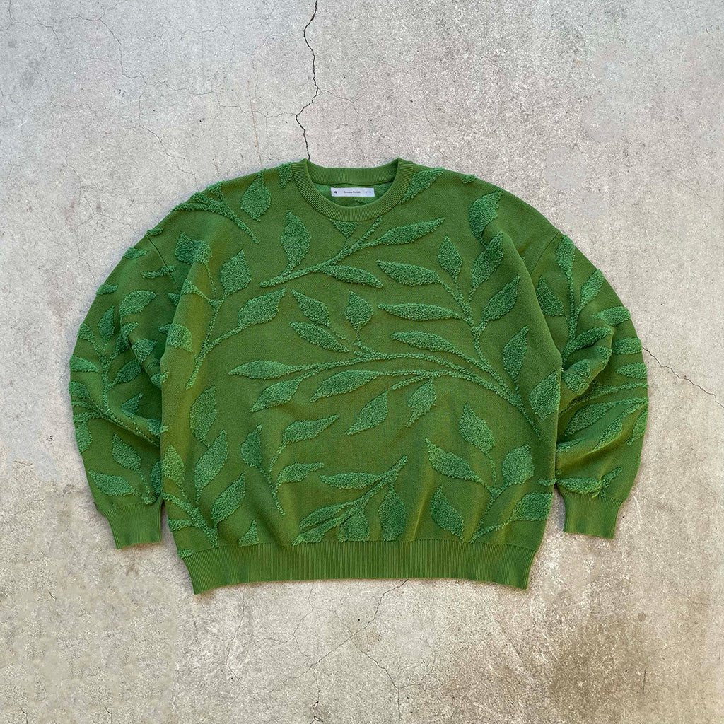 Foliage Knit Sweater - Concrete Orchids