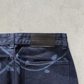 Ivymark Brut Jeans in Laser - etched Selvedge Denim - Concrete Orchids