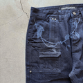Ivymark Brut Jeans in Laser - etched Selvedge Denim - Concrete Orchids
