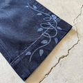 Ivymark Brut Jeans in Laser - etched Selvedge Denim - Concrete Orchids