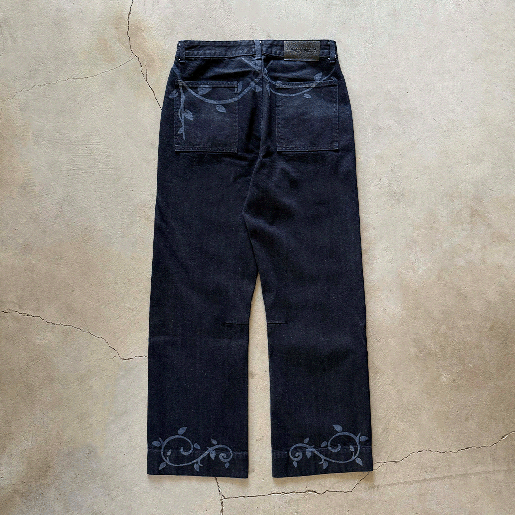 Ivymark Brut Jeans in Laser-etched Selvedge Denim – Concrete Orchids