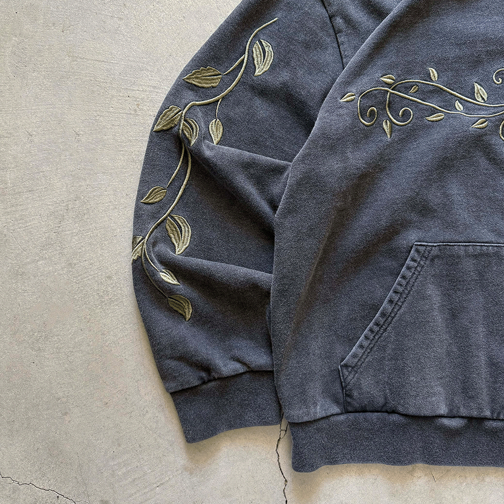 Ivymark Hoodie in Stone - washed Heavy Cotton - Concrete Orchids