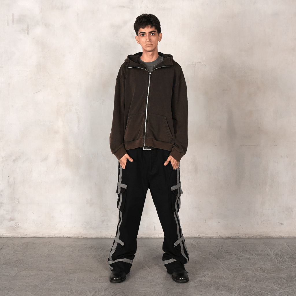 Monolith Cargo Pants in Washed Twill - Concrete Orchids