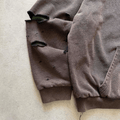 Overgrown Ruin Thermal Hoodie in Burial Cotton - Concrete Orchids