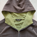 Overgrown Ruin Thermal Hoodie in Burial Cotton - Concrete Orchids