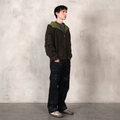 Overgrown Ruin Thermal Hoodie in Burial Cotton - Concrete Orchids