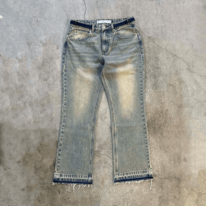 Sandwashed Denim Jeans - Concrete Orchids