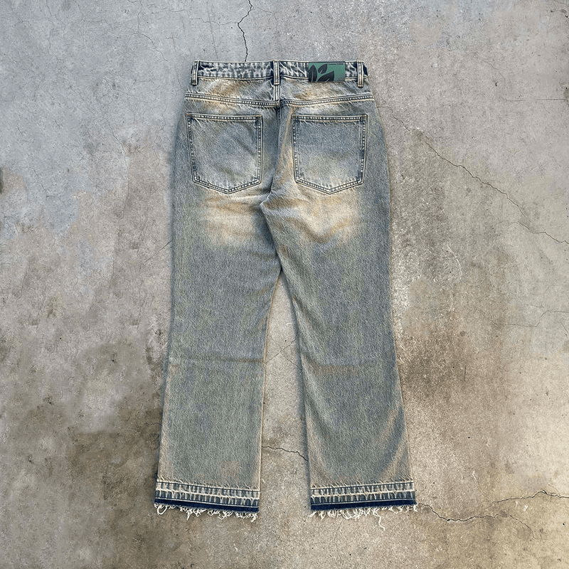 Sandwashed Denim Jeans - Concrete Orchids
